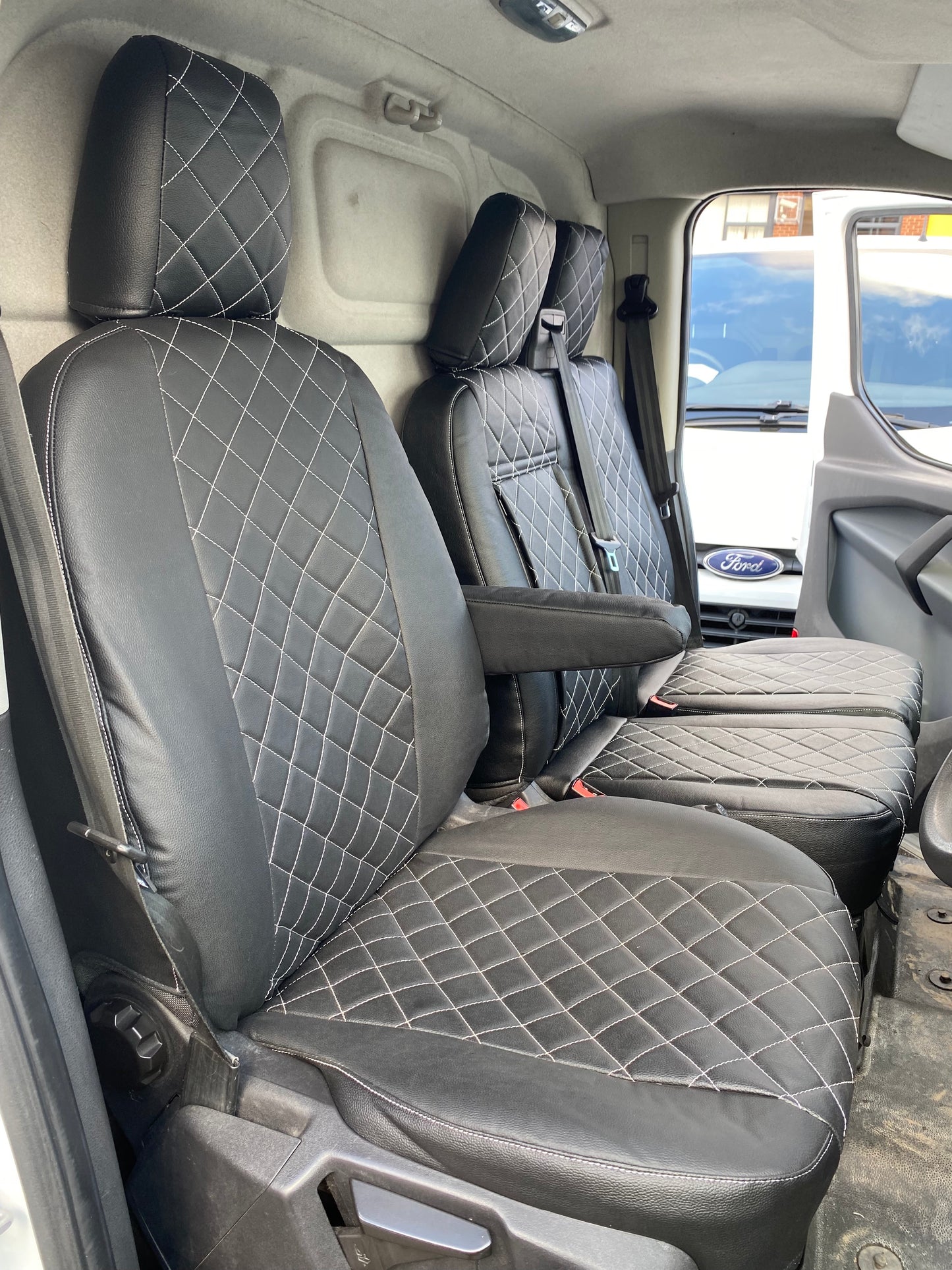 Ford Transit seat covers - Leatherette 2014 Onwards