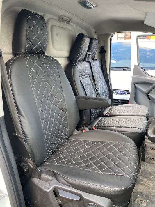 Ford Transit seat covers - Leatherette 2014 Onwards