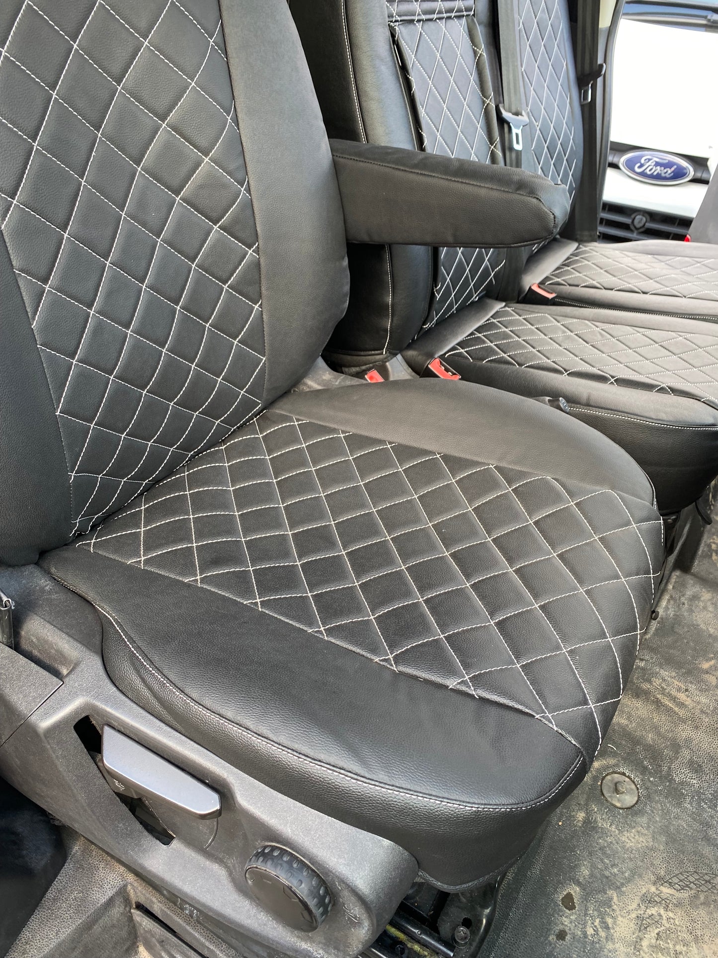 Ford Transit seat covers - Leatherette 2014 Onwards