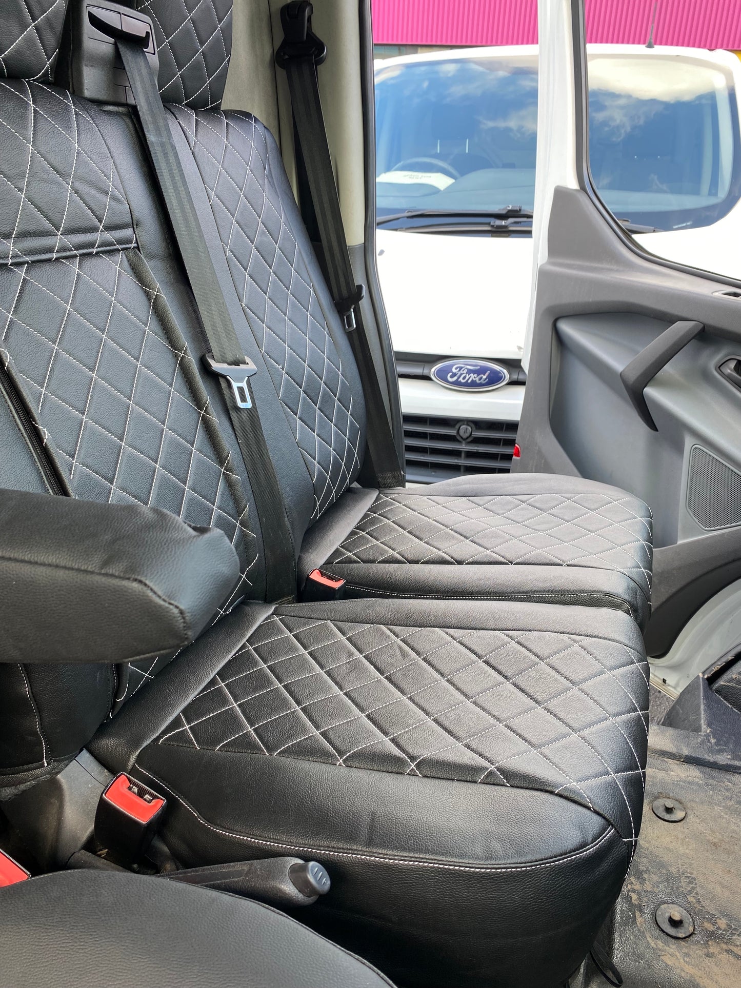 Ford Transit seat covers - Leatherette 2014 Onwards