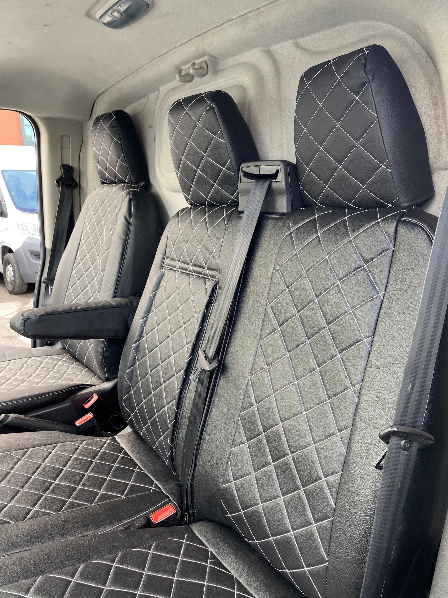 Ford Transit seat covers - Leatherette 2014 Onwards