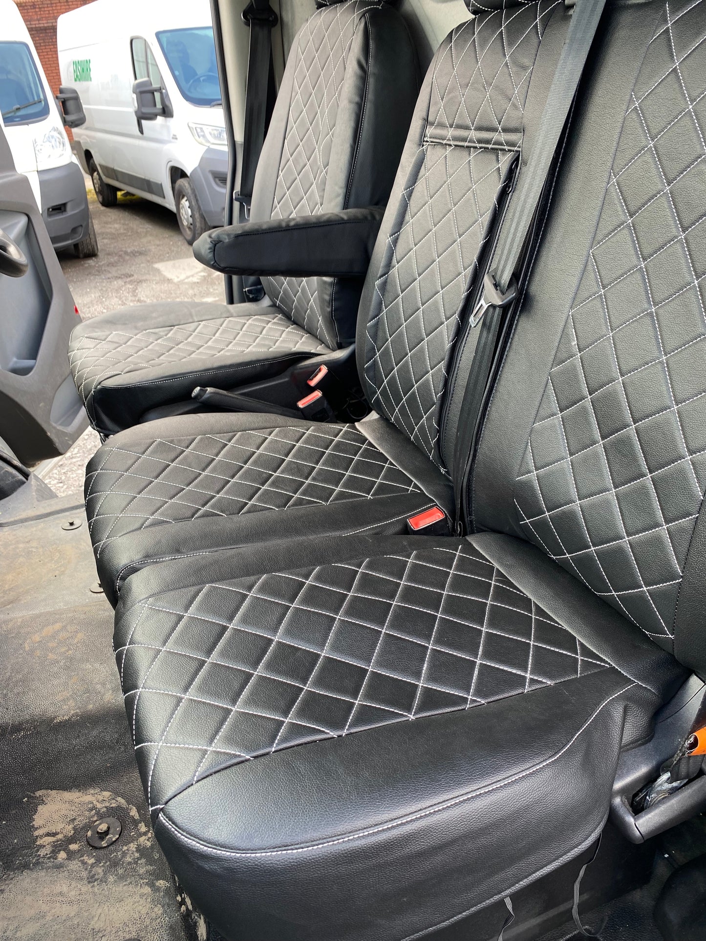 Ford Transit seat covers - Leatherette 2014 Onwards