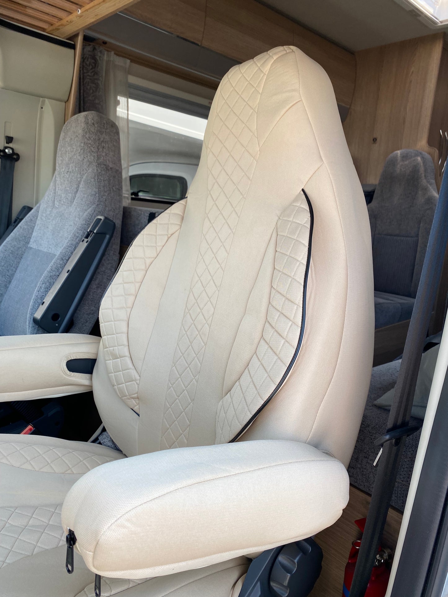 Peugeot Boxer motorhome seat covers - Golden Wafer