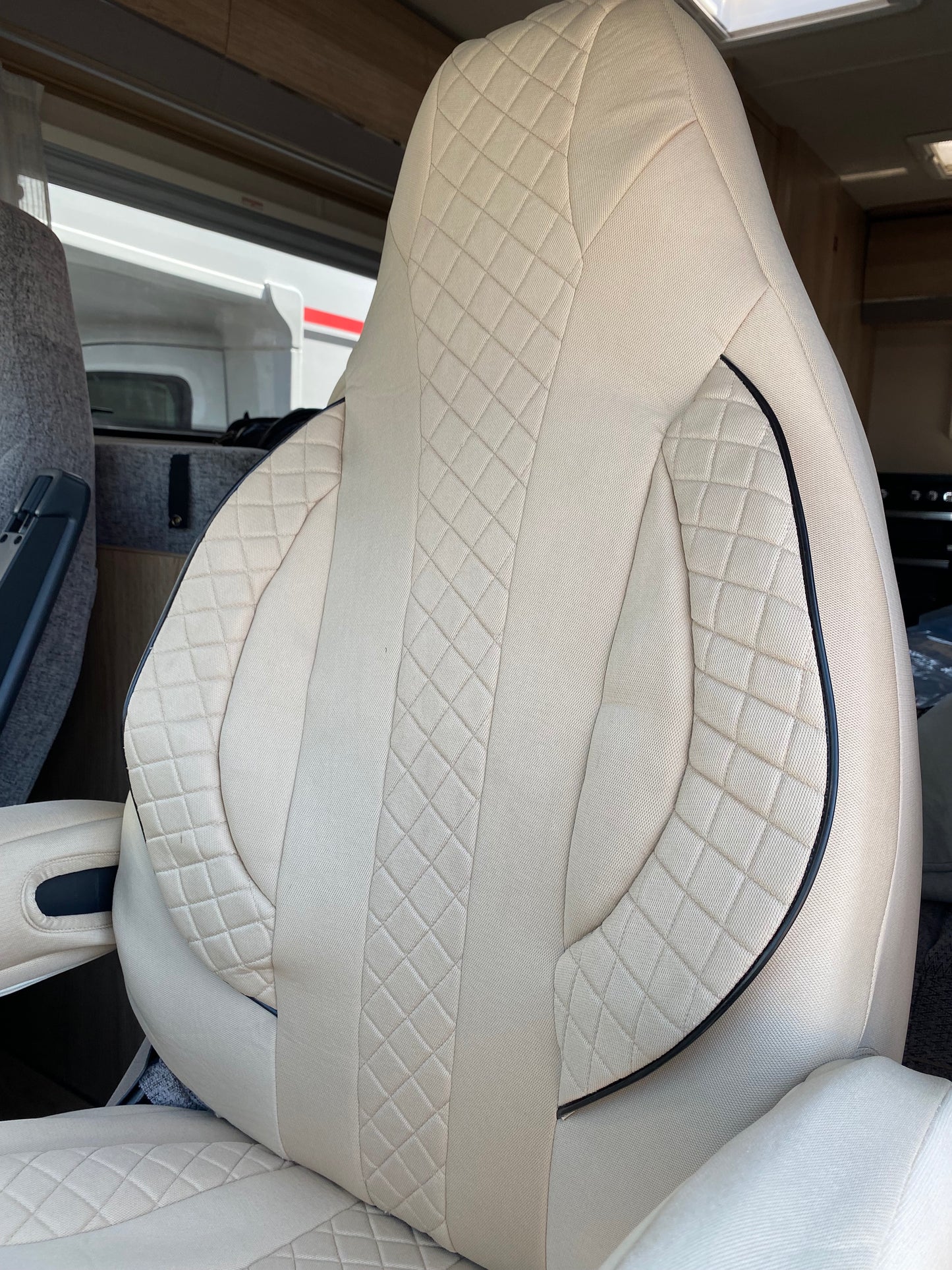 Peugeot Boxer motorhome seat covers - Golden Wafer