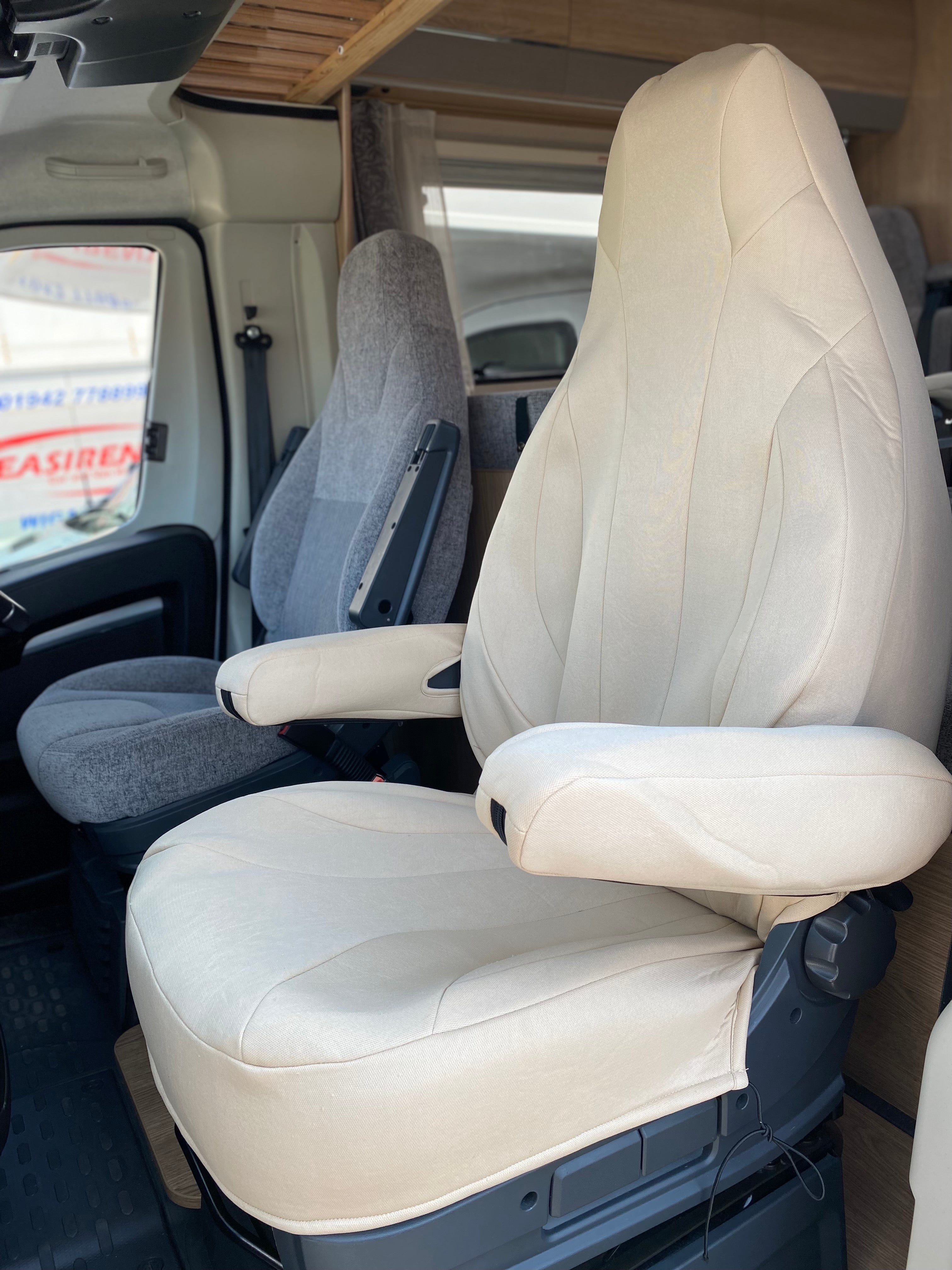 Front seat covers for outlet fiat ducato motorhome