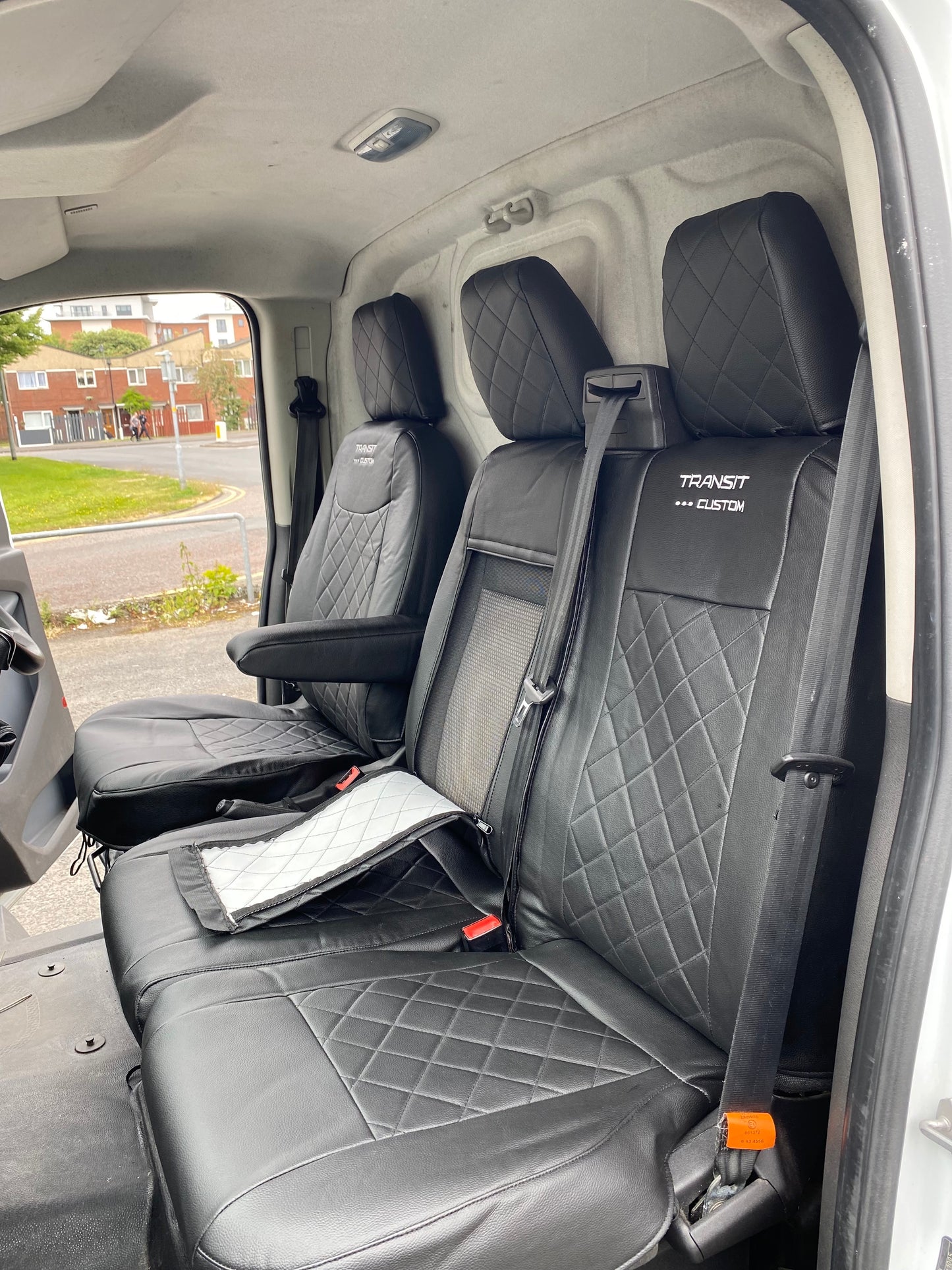 Ford Transit Custom Seat Covers - with Transit Custom LOGO