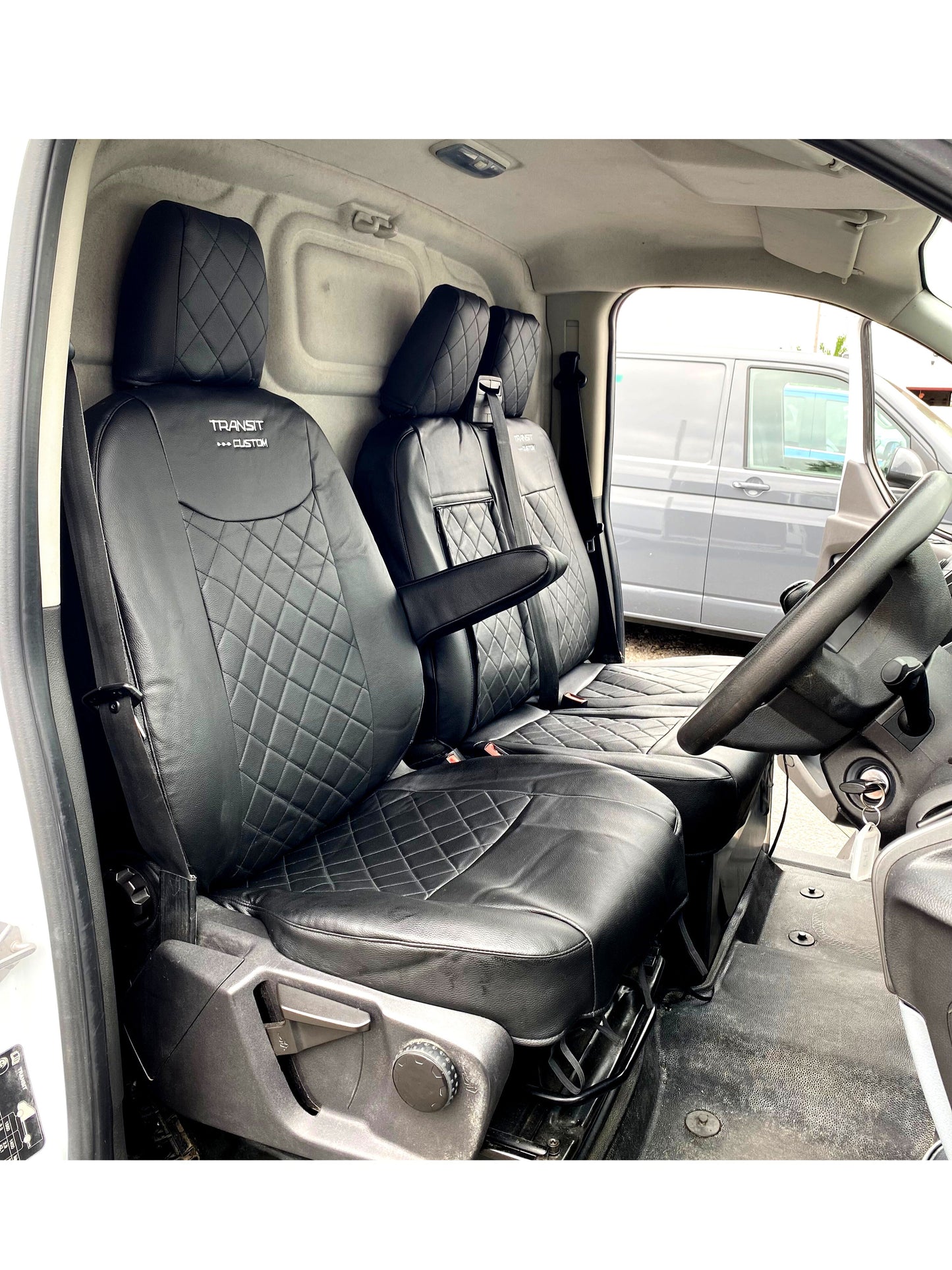 Ford Transit Custom Seat Covers - with Transit Custom LOGO