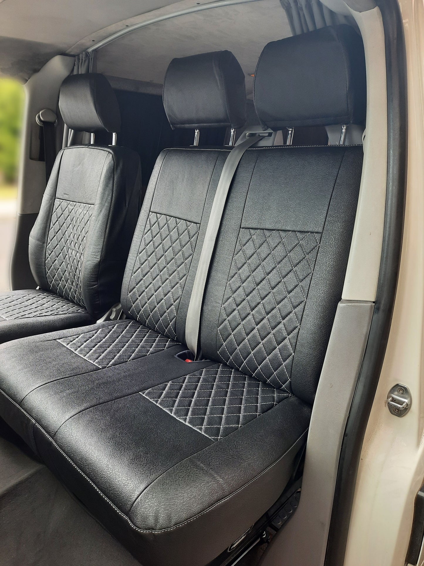 VW Transporter T6 seat covers - Black