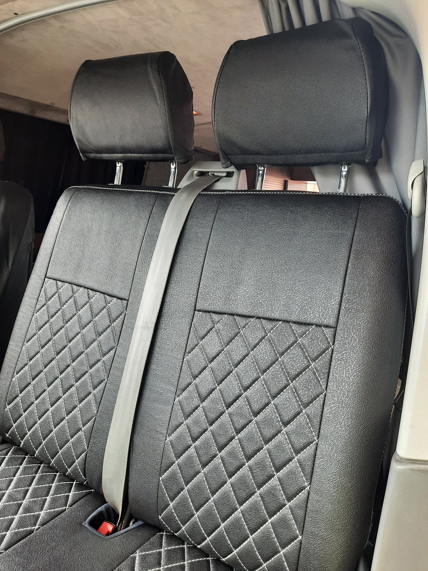 VW Transporter T6 seat covers - Black