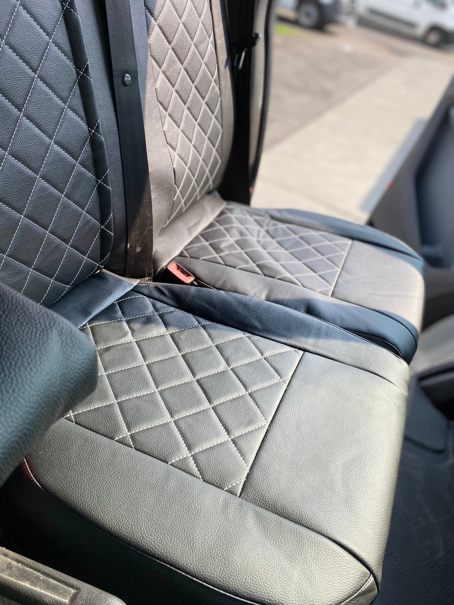 Ford Transit Custom seat covers - with Transit Custom LOGO