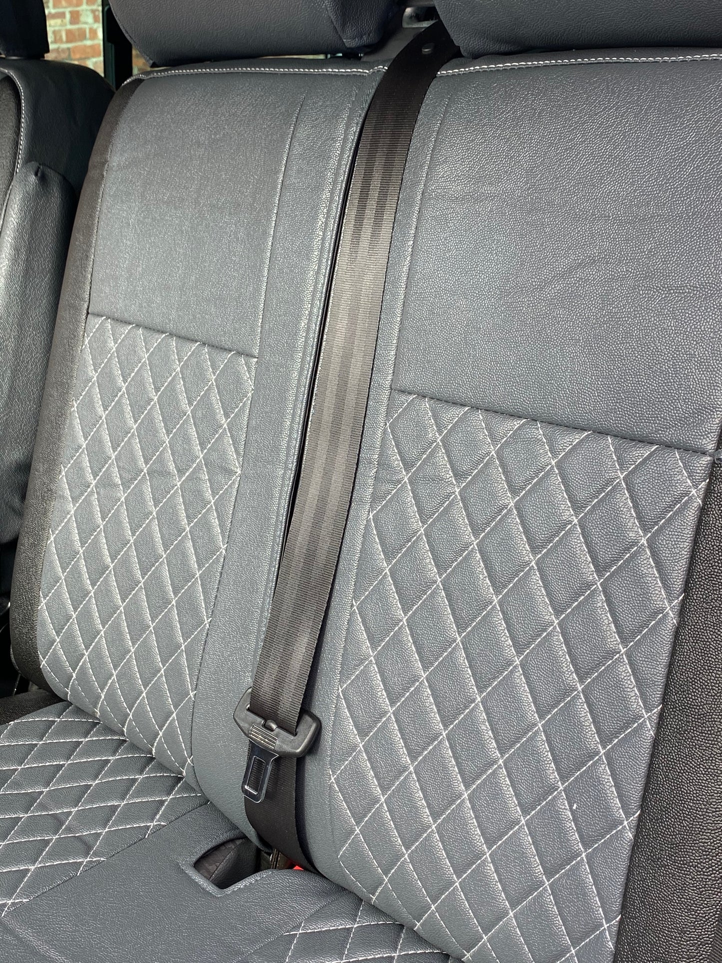 VW Transporter T6 Seat Covers - Grey/Black