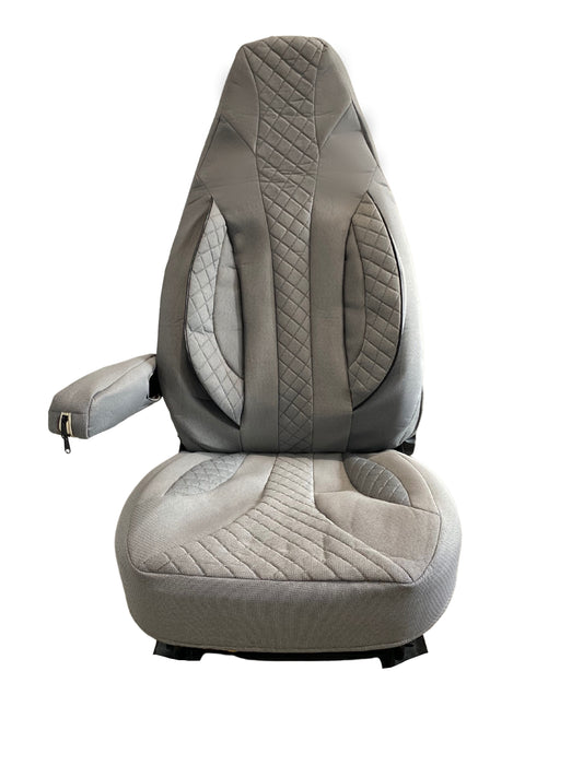 To fit a Peugeot boxer motorhome 2 front seat covers (New Serenity in Grey N1)