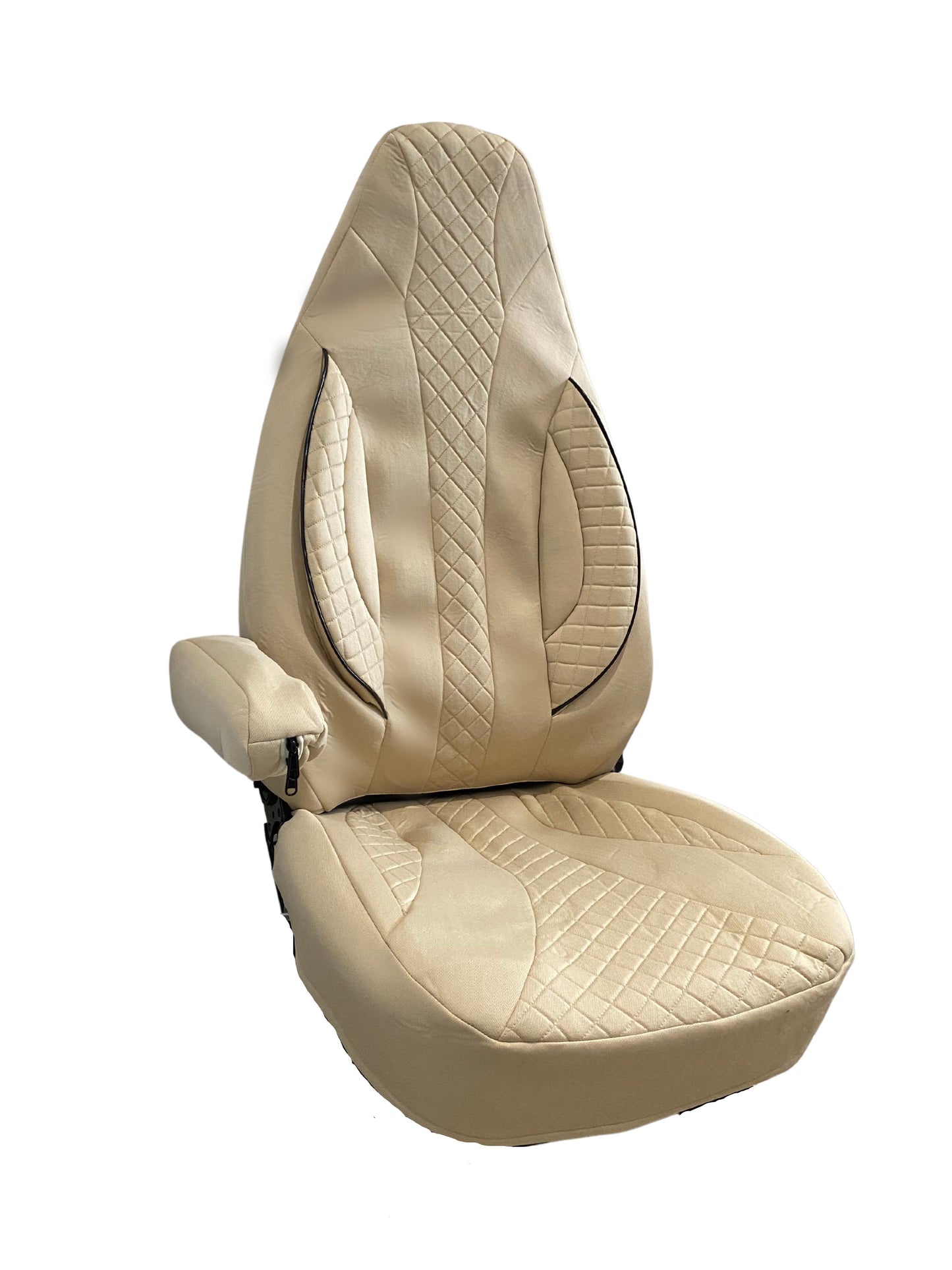 To fit a Peugeot boxer motorhome 2 front seat covers (Golden Wafer MOS:004)