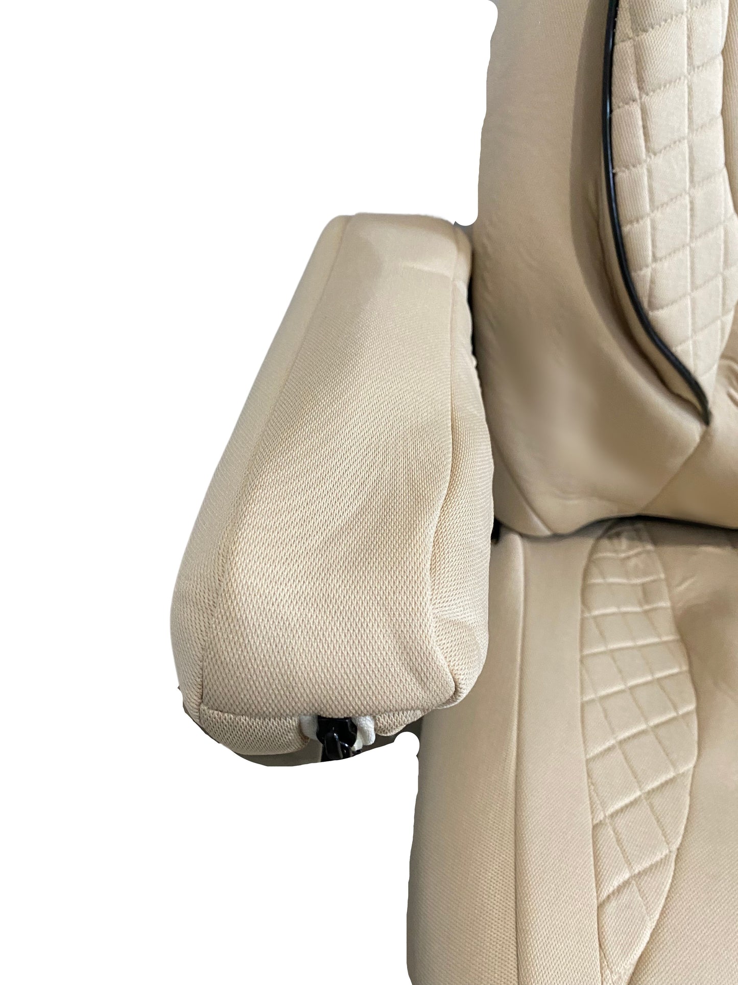 To fit a Fiat Ducato motorhome 2 front seat covers (Cream caramel MOS:003)